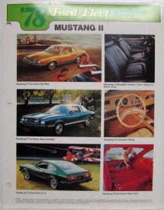 1978 Ford Fleet Confidential Preview Sheets - Bronco Ranchero Pickups Econoline