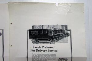 1926 Model T Ford Truck Chassis Preferred For Delivery Service Ad Proof
