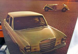 1969 Mercedes-Benz Dealer Showroom Poster 300 SEL & SSK Large 24 X 36