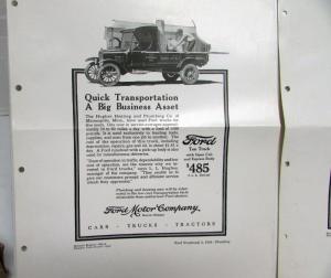 1926 Ford Model T Truck Quick Transportation Ad Proof