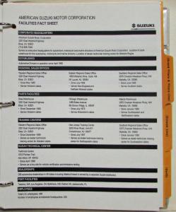 1999 Suzuki Media Information Press Kit - Grand Vitara Esteem Swift