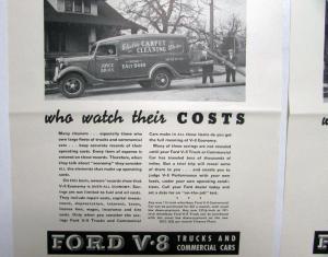 1936 Ford The Choice Of Cleaners V8 Commercial Car Truck Ad Proof
