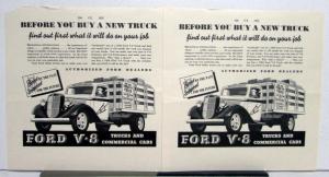 1935 Ford Before You Buy A New Truck V8 Truck Ad Proof