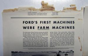 1937 Fords First Machines Were Farm Machine V8 Trucks & Commercial Cars Ad Proof