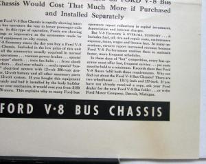 1937 Ford V8 Bus Chassis Ad Proof