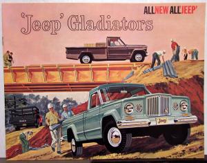 1963 Jeep Gladiator Dealer Sales Brochure Mailer Pickup Panel New Model Intro