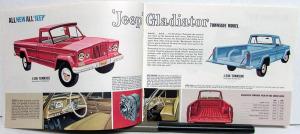 1963 Jeep Gladiator Dealer Sales Brochure Mailer Pickup Panel New Model Intro