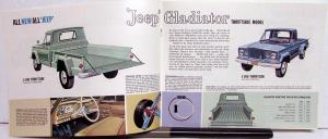 1963 Jeep Gladiator Dealer Sales Brochure Mailer Pickup Panel New Model Intro