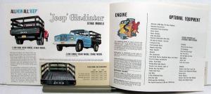 1963 Jeep Gladiator Dealer Sales Brochure Mailer Pickup Panel New Model Intro
