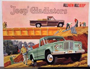 1963 Jeep Gladiator Dealer Sales Brochure Mailer Pickup Panel New Model Revised