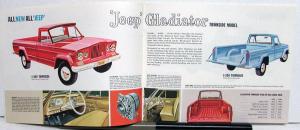 1963 Jeep Gladiator Dealer Sales Brochure Mailer Pickup Panel New Model Revised