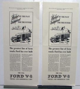 1936 Ford V8 Stake Truck By The Past For The Future Ad Proof