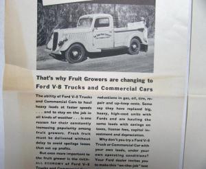1936 Ford V8 Truck Commercial Car Reliability Cuts Losses On Perishables AdProof