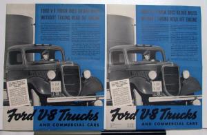 1936 Ford V8 Truck goes 68,00 Miles Without Taking Head Off Engine Ad Proofs