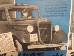 1936 Ford V8 Truck goes 68,00 Miles Without Taking Head Off Engine Ad Proofs
