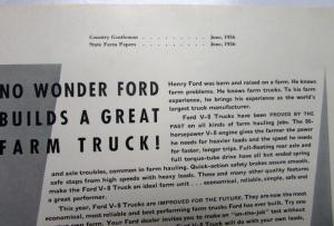1936 Ford Truck V8 Builds A Great Farm Truck Ad Proofs