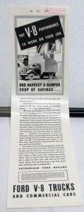 1936 Ford V8 Truck & Commercial Car Ad Proof