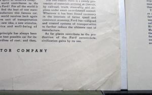 1936 Ford Motor Company Destined For Detroit S.S. East Indian Ad Proof