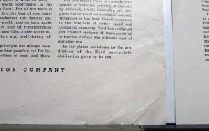 1936 Ford Motor Company Destined For Detroit S.S. East Indian Ad Proof