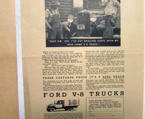 1934 New Ford V8 Truck Is The Truck For The Farm Ad Proof