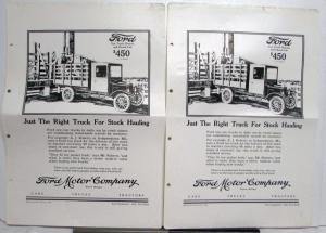 1926 Ford Model T Truck Just Right For Stock Hauling Ad Proof