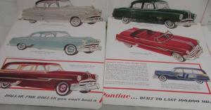 1953 Pontiac Chieftain Catalina Steel Wagon Dealer Sales Brochure Large Folder