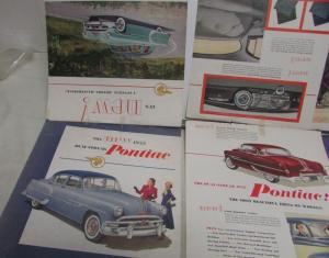 1953 Pontiac Chieftain Catalina Steel Wagon Dealer Sales Brochure Large Folder