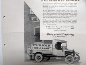 1925 Ford Model T Delivery Truck 1 Ton Express Quick Ad Proof