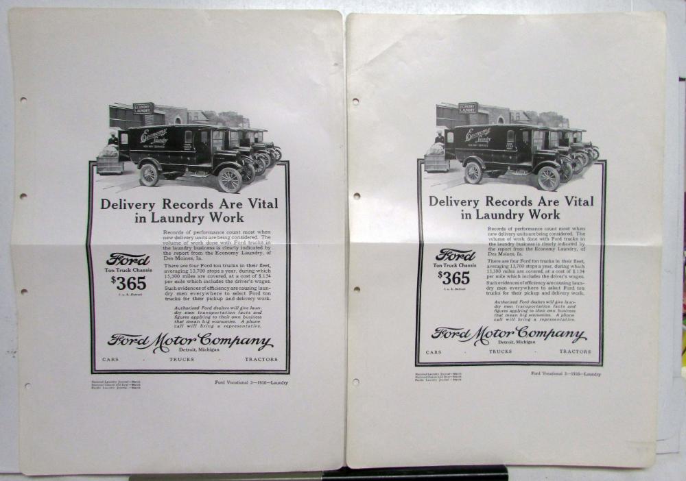 1926 Ford Model T 1 Ton Truck Delivery Ad Proof