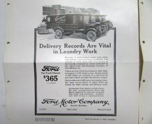1926 Ford Model T 1 Ton Truck Delivery Ad Proof