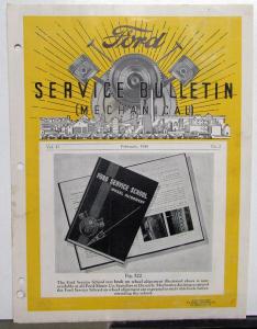 1936 Ford Service Bulletin Volume 17 Set Of 8 Dealer Repair Updates Original