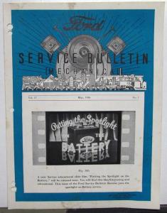 1936 Ford Service Bulletin Volume 17 Set Of 8 Dealer Repair Updates Original