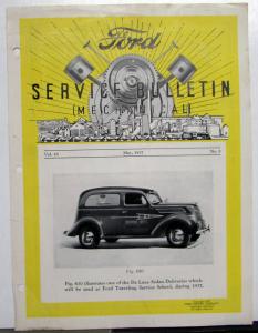 1937 Ford Service Bulletin Volume 18 Set Of 8 Dealer Repair Updates Original