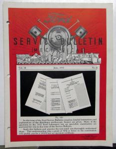 1937 Ford Service Bulletin Volume 18 Set Of 8 Dealer Repair Updates Original