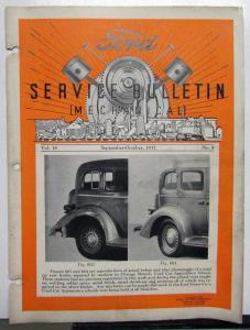 1937 Ford Service Bulletin Volume 18 Set Of 8 Dealer Repair Updates Original