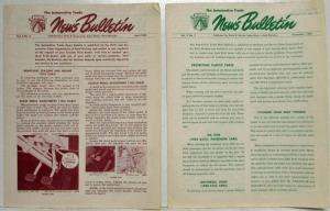 1952 Ford The Automotive Trade News Bulletin Mailers Vol 3 No 2 and No 3