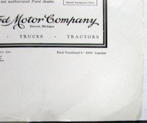 1926 Ford Fordson Tractor Lumber Hauling Ad Proof