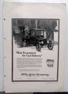 1926 Ford Model T 1 Ton Closed Cab Express Body Truck A Proof