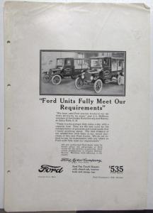 1926 Ford Model T 1 Ton Truck Closed Cab Express Body Ad Proof