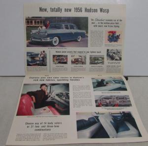 1956 Hudson Hornet Wasp Hollywood Rambler Oversized Color Sales Brochure Orig