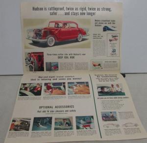 1956 Hudson Hornet Wasp Hollywood Rambler Oversized Color Sales Brochure Orig