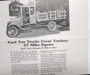 1925 Ford Model T 1 Ton Truck Ad Proof