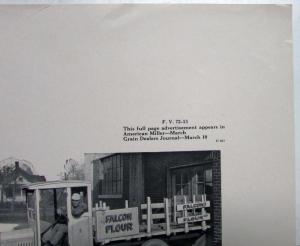 1925 Ford Model T 1 Ton Truck Ad Proof