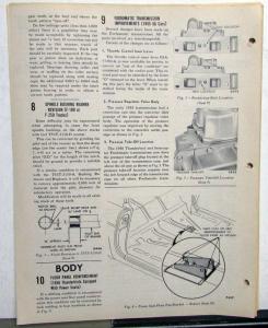 1956 Ford Product Information Service Letters Lot