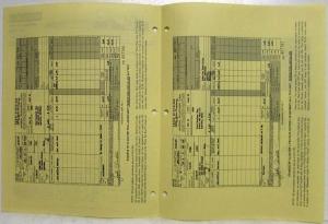 1957 Ford Service Department Management Service Letters Lot