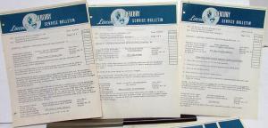 1951 Lincoln Mercury Technical Service Bulletins Lot