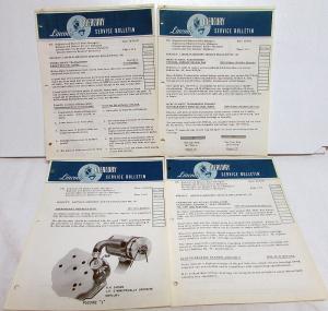 1951 Lincoln Mercury Technical Service Bulletins Lot