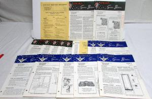 1955 Lincoln Technical Service Bulletins Lot