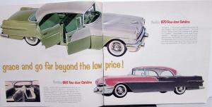 1956 Pontiac Catalina Star Chief Safari 870 860 Dealer Sales Brochure