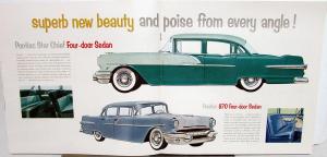 1956 Pontiac Catalina Star Chief Safari 870 860 Dealer Sales Brochure